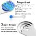 Professional Tongue Scraper Cleaner 2 Packs for Reducing Bad Breath 2 PCS Stainless Steel Tongue Cleaner with 4 Replaceable Tongue Brushes - Buy Online on GoSupps.com
