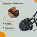Marengos Fressbremse Horse & Pony Muzzle | Adjustable Food Protection for Grass Control | Black Wicker Design for Shetty Pony Full & Warmblood - Buy Online on GoSupps.com