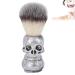 Men's Skull Shaving Brush - Premium Silver Beard & Hair Brush for Barbers & Home Use - Buy Online on GoSupps.com