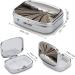 Train Track Print Pill Box - Decorative 2 Compartment Portable Medicine Organizer for Easy Travel - Buy Online on GoSupps.com