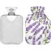 NAANLE 1L Hot Water Bottle - Lavender Flower Design for Menstrual Cramps & Pain Relief - Versatile Heat & Cold Therapy - Buy Online on GoSupps.com