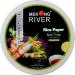 Lyan Mekong River Banh Trang Vietnamese Rice Paper Round 22cm - 300g | Gluten-Free | Vegan | Halal | 100% Natural Rice Paper