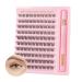 Poiuyoiu Cluster Lashes Kit D Curl Individual Lashes 100Pcs Mixed 8-16mm False Eyelashes with Bond and Seal Lash Glue Wispy Eyelashes Extensions Natural Look Fake Eyelashes Reusable for Beginners W54-G