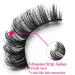 False Eyelashes Natural Mink Faux Russian Strip Lashes D03 - 10 Pairs | Fluffy Volume Fake Eyelash Extension | D Curl - Buy Online on GoSupps.com