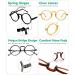 Eyekepper 4-Pack Oversized Round Reading Glasses for Men & Women Vintage Reading Aids with Spring Hinges +3.00 (Mix 4 Pieces) - Buy Online on GoSupps.com