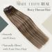 LAAVOO Microring Balayage Extensions - 40cm Real Hair Ombre Dark Brown to Ash Blonde - Remy Hair - 50g/S #4/18/4 - Buy Online on GoSupps.com