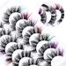 Shop Uranian False Eyelashes Cluster Colored Fluffy Faux Mink Lashes - Dramatic Individual Volume for Women & Girls - Buy Online on GoSupps.com