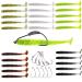 YONGZHI Fishing Lures Shallow Deep Diving Swimbait Crankbait Fishing Wobble Multi Jointed Hard Baits for Bass Trout Freshwater and Saltwater A-paddle lures with hooks