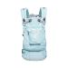 LLLbaby Complete Organi-Touch 6-in-1 Ergonomic Baby Carrier Newborn to Toddler with Lumbar Support, for Children 7-45 Pounds - 360 Degree Baby Wearing - Inward and Outward Facing - Sea Glass Green