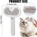 Spray Cat Brush 8x4.5 Inch Steamy Cat Brush with Water Spray 2 in 1 Cat Spray Comb Pet Hair Removal Comb Self Cleaning Grooming Brush for Pets Dogs Cats Shedding Removing Tangled - Buy Online on GoSupps.com