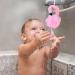 FRCOLOR Flamingo Mesh Shower Loofah Sponge - Pink Bath Pouf Body Scrubber for Kids & Women - Buy Online on GoSupps.com