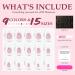 U-Shinein French Press On Nails 9 Colors French Fake Nails Full Cover French Nail Tips 135 Pieces Short False Nails with Pre-Applied Base Coat & Tip Primer Pre-made French Tips for Women 04 - Buy Online on GoSupps.com