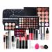 Brilliantday 24 pieces multi-purpose make-up set all-in-one gift set cosmetics palette starter kit lip gloss blush brush eyelid shadow palette highly pigmented for women girls #3*24PCs