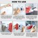 Double-Sided Magnetic Window Cleaner for Double Layer Windows - Enhanced Powerful Magnets, Anti-Drop, Scratch-Free, Water Storage - Red 15-24mm - Buy Online on GoSupps.com