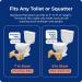 Squatty Potty Bamboo Flip Toilet Stool - Original Design, 7 & 9 Inch Height, Brown - Buy Online on GoSupps.com