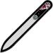 Mont Bleu Crystal Nail File with Swarovski Elements Hand Made Czech Tempered Glass Lifetime Guaranty in Suede Sleeve (Pink) - Buy Online on GoSupps.com