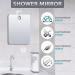 2 Pack Shatterproof Fogless Shower Mirrors for Shaving - Medium 8x6 Hanging Handheld Cosmetic Mirror for Men & Women - Ideal for Camping Trips and Bathroom Use - Buy Online on GoSupps.com