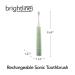 Brightline Rechargeable Sonic Electric Toothbrush ADA Accepted | Adjustable Intensity & Timer | Mint Green - 1 Count - Buy Online on GoSupps.com