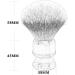 AnSafe Handmade Shaving Brush - High Quality Beard Foam Brush with Resin Handle for Compact Wet Shaving - Buy Online on GoSupps.com