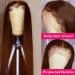ZLIKE 28inch Brown Straight HD Lace Front Wig - Brazilian Virgin Human Hair Wig for Women - Buy Online on GoSupps.com