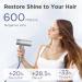 High-Speed Ionic Hair Dryer - Lightweight 0.67lbs 110 000 RPM Fast Drying 4 Temp & 2 Speed Settings Cool Shot - Ideal for Home & Travel - Gray - Buy Online on GoSupps.com