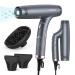 Professional High Speed Ionic Hair Dryer with Powerful Brushless Motor Low Noise Constant Temperature Lightweight Auto-Clean Foldable