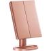 HMGOLD LED Makeup Vanity Mirror - 2X 3X 10X Magnification, Touch Control Dimmable, Dual Power Supply - Portable & Travel-Friendly Gift for Women - Rose Gold - Buy Online on GoSupps.com