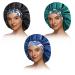 Silk Cap Satin Bonnet Hair Bonnet for Sleeps Satin Cap for Hair Bonnets for Women Hair Caps Silk Bonnet for Natural Hair (3 Pieces)