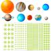 Glow in The Dark Stars Wall Stickers - 445 PCS Ceiling Stars Planets Kids Wall Decors in Green Light - Perfect for DIY Bedroom and Nursery Decor - Buy Online on GoSupps.com
