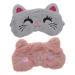 2pcs Sleep Mask Lightweight Eye Shade Lovely Shading Blindfolds Eye Animal Eye Night Blindfold Night Silk Eyewear Coverings for Men Kid Plush Protection Goggle Embroidered Child 1 Count (Pack of 1) Assorted Color B