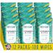 Go on The Go Flushable Wet Wipes for Travel - Biodegradable, Alcohol-Free, with Soothing Aloe and Calendula, 12 Packs of 15 Count Each (180 Wipes Total) - Made in The USA