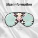 Shop Cute Black Cow Print Unisex Eye Mask | Soft Comfortable Light-Blocking Sleep Mask for Better Sleep - Buy Online on GoSupps.com