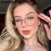 Kachawoo Anti Blue Light Glasses for Women | Cat Eye Half Frame Optical Eyeglasses | Metal Gold with Clear Lenses | Reduce Eye Strain & Enhance Style - Buy Online on GoSupps.com