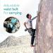 Navaris Chalk Bag for Bouldering - Lightweight Magnesia Bag with Waist & Brush Belt | Light Gray & Light Blue - Buy Online on GoSupps.com