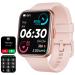 Smart Watches for WomenCall Receive/Dial Fitness Watches for Women Alexa Built-in1.7'Touch Screen Fitness Tracker Heart Rate Blood Oxygen Sleep Monitor 60 Sports IP68 for iPhone Android Compatible 1.7 Pink