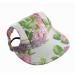 leconpet Baseball Caps hats with Neck Strap Adjustable comfortable Ear Holes for small Medium and Large Dogs in Outdoor Sun Protection (S Colour Flower) S (Pack of 1) Colour Flower