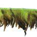 Zamplinka Rooster Hackle Feather Trim Fringe Craft Feather 5-7 inch Width Clothing Accessoriesparty Decoration Pack of 2 Yards Green