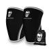 Knee Sleeves (1 Pair) with Gym Bag - Knee Sleeve & Compression Brace for Squats, Fitness, Weightlifting, and Powerlifting - Gymreapers 7MM Sleeve Pair - for Men & Women - 1 Year Warranty (Large) Black/White Large