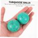 Beavorty 6 STK Turquoise Health Handball Set - Wooden Massage Balls for Finger Exercise & Fitness Decor - Buy Online on GoSupps.com