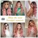 Esmee Long Wavy Pale Pink Wig with Bangs - Curly Synthetic Hair for Women, Heat Resistant Fiber - Perfect for Daily Wear, Parties, and Cosplay - Buy Online on GoSupps.com
