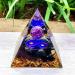Ycyinycheng 6cm Crystal Energy Tower Orgone Pyramid - Healing Throat Chakra Stress Relief Stone of Courage - Reiki Chakra Crushed Stone for Relaxation - Buy Online on GoSupps.com