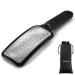 Jewelrywe colossal stainless steel footfire foot file rasp pedicure kallus remover corneal file horn skin remover hornhaut trashes feet care tool black
