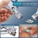 DRMODE Nail Clippers Set - Wide Jaw Opening Toenail Clippers for Thick Nails Stainless Steel Large Nail Clippers with Sharp Curved Blade - Perfect for Men - 2 Pieces - Buy Online on GoSupps.com