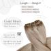 Shop Hetto Remy Real Hair Extensions | #18/613 Ash Blond | 12 Inch 70g - Perfect for a Natural Look! - Buy Online on GoSupps.com