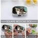 Curious Cat Print Pill Box - 2 Compartment Portable Pill Organizer | Decorative Metal Medicine Case for Pocket & Purse - International Shipping Available - Buy Online on GoSupps.com