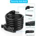 Ainiv E Roller Lock - 4-Digit Bicycle Lock | 12mm/120cm Anti-Theft Bike Cable Lock for Xiaomi 365/Pro2/Max/Ninebot - Secure Your Scooter - Large Black - Buy Online on GoSupps.com