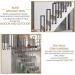 Metal Railings U-Shaped Stair Handrail Indoor Wall Mounted Squar Transitional Banister Non-Slip Metal Railing - Buy Online on GoSupps.com