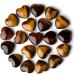 XIANNVXI 10 Pcs Tiger Eye Crystals Heart Set - Natural Gemstones for Reiki Crystal Healing and Love, Yellow Tiger Eye - Buy Online on GoSupps.com