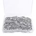 100 Pcs Split Ring  Small Key Rings Bulk Split Keychain Rings DIY Craft Metal Keychain Connector Accessories (12mm)