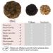 Buy RUWISS Informantable Hartication 100% Real Hair Rose Dot Scrunchies for Women - Golden Chestnut & Light Blonde Streaks | International Shipping - Buy Online on GoSupps.com